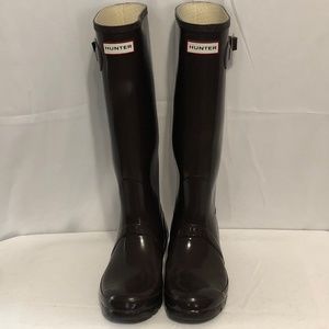 EUC Brown Tall Hunter Boots